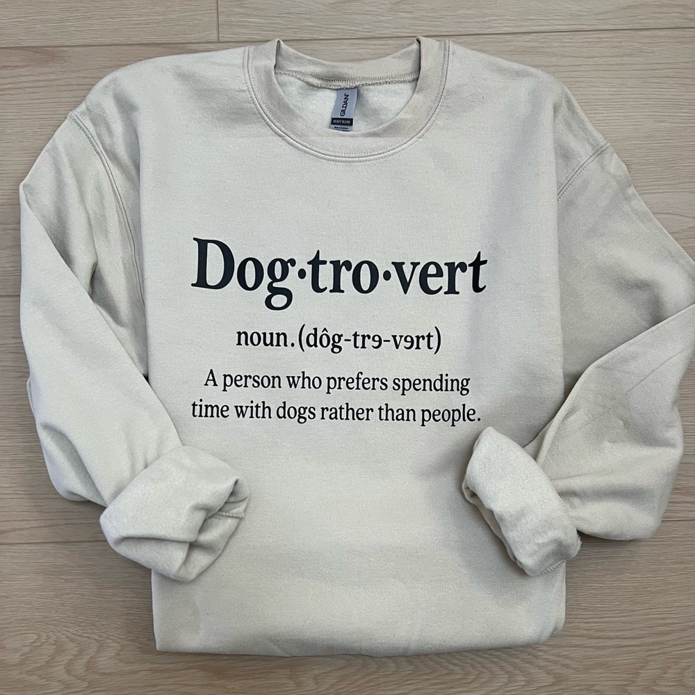 Dog-tro-vert crewneck **only 4 left!